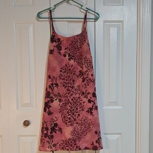 Chic Pink Floral Mini Dress